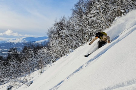 OPPDAL, SÅ KLART! Dette gjorde Tore Meirik rundt lunsjtider 6. februar 2024. Foto: Ole-Jørgen Lian