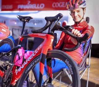HISTORIE: Pinarello skriver historie, når de nå går inn i World Touren. Foto: Roland Cycling Team.