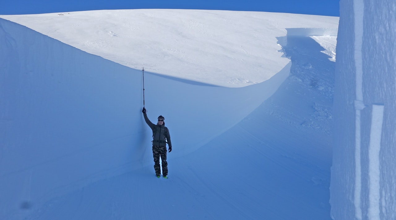 Snøskred bruddkant Troms Kjetil Brattlien