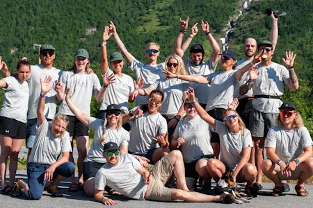 Flesteparten av våre frivillig på Strynefestivalen 2023! Foto: Ramon Garcia