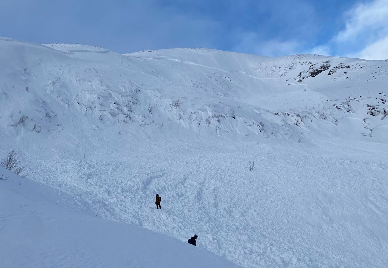 SKREDKVELD: Skredkveldene er viktig både for nybegynner og som oppfriskning for erfarne oppturfolk, skriver Varsom. Bildet er av et stort skred som ble fjernutløst på Buren i Tromsø forrige vinter. Foto: Regobs/hendelse@nve SKREDKVELD: Skredkveldene er viktig både for nybegynner og som oppfriskning for erfarne oppturfolk, skriver Varsom. Bildet er av et stort skred som ble fjernutløst på Buren i Tromsø forrige vinter. Foto: Regobs/hendelse@nve