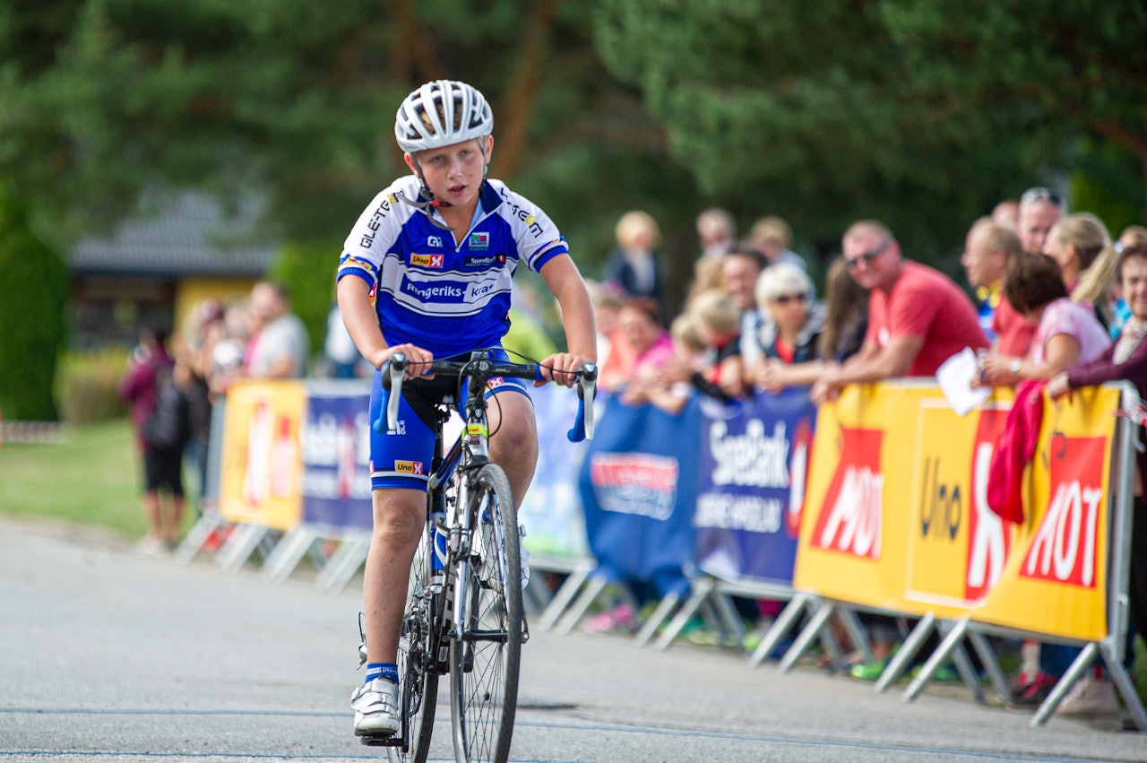 PUBLIKUMSFAVORITT? Kevin Messel, ni år gammel, Ringerike Petit Prix 2014. Frøet ble sådd året i forveien. Foto: Henrik Alpers.