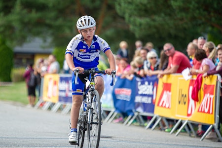 PUBLIKUMSFAVORITT? Kevin Messel, ni år gammel, Ringerike Petit Prix 2014. Frøet ble sådd året i forveien. Foto: Henrik Alpers.