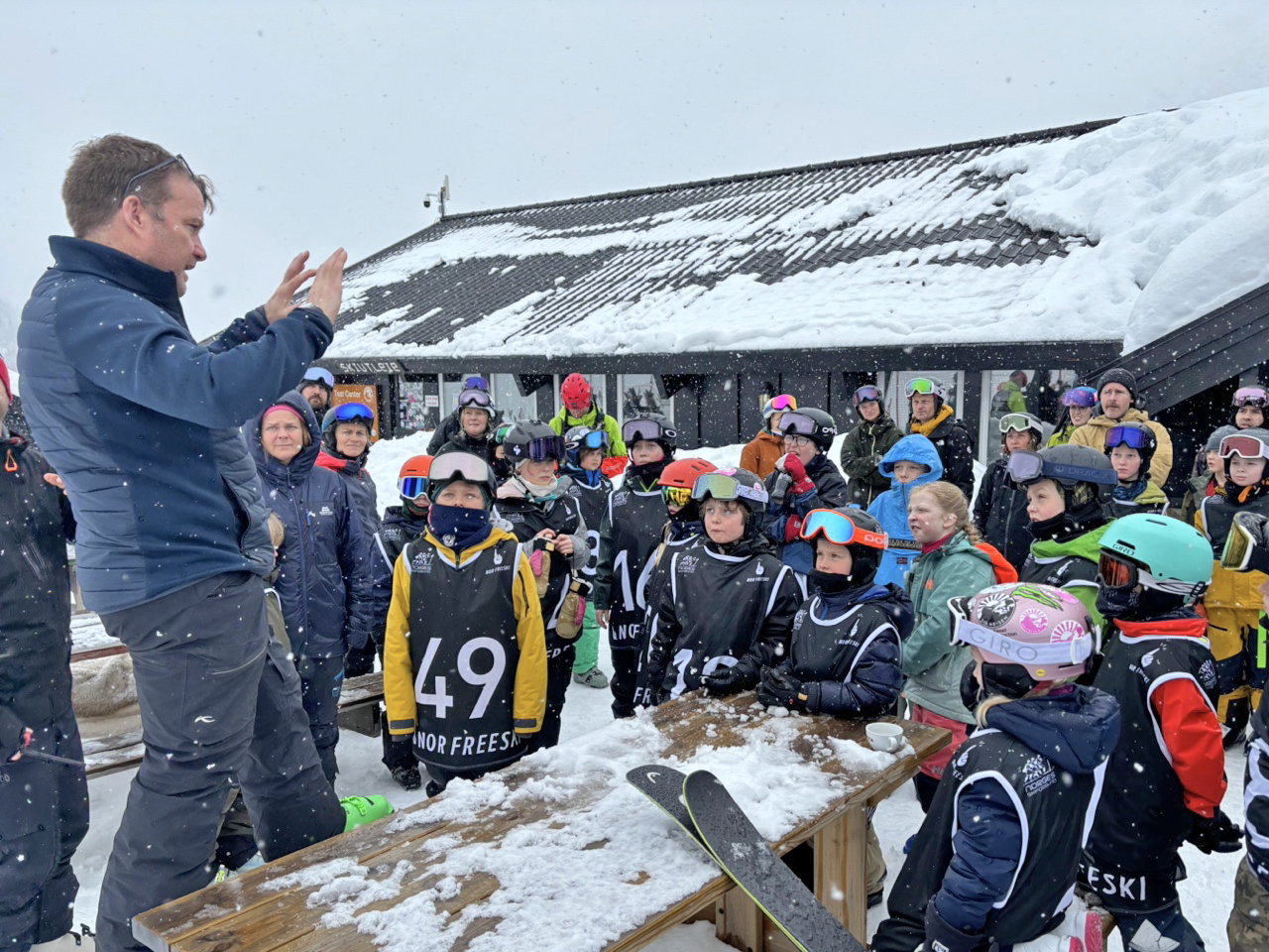 KIDS: Det var heldigvis mulig å gjennomføre konkurransen for de yngste. Foto: Solheisen. Norway Freeride Solheisen