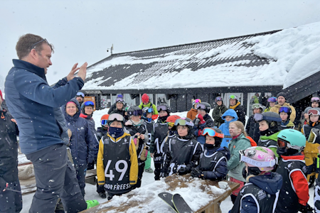 KIDS: Det var heldigvis mulig å gjennomføre konkurransen for de yngste. Foto: Solheisen. Norway Freeride Solheisen