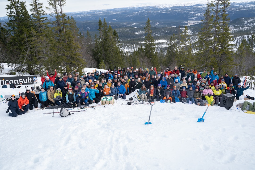 JUBILEUM: Bra oppmøte og god stemning på TF Freeride. Foto: Andreas Flo/NTNUI (CC BY 4.0)