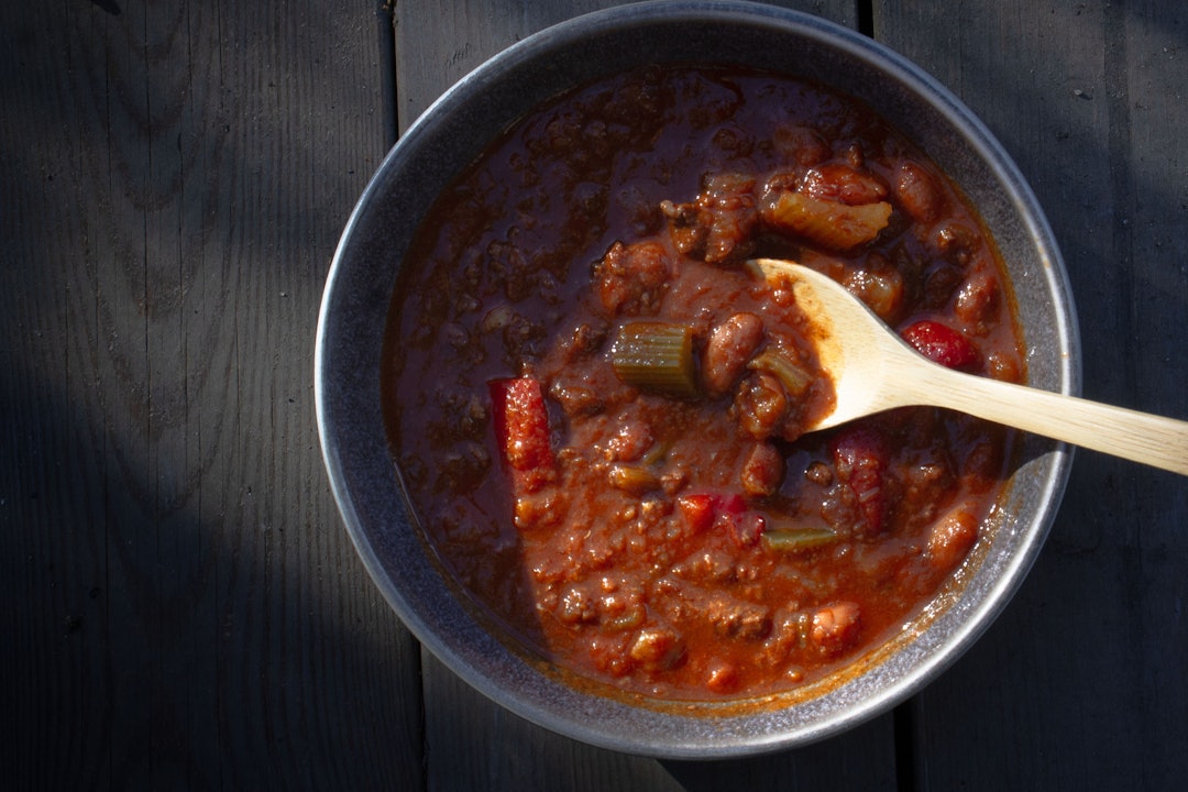 in the can chili con carne