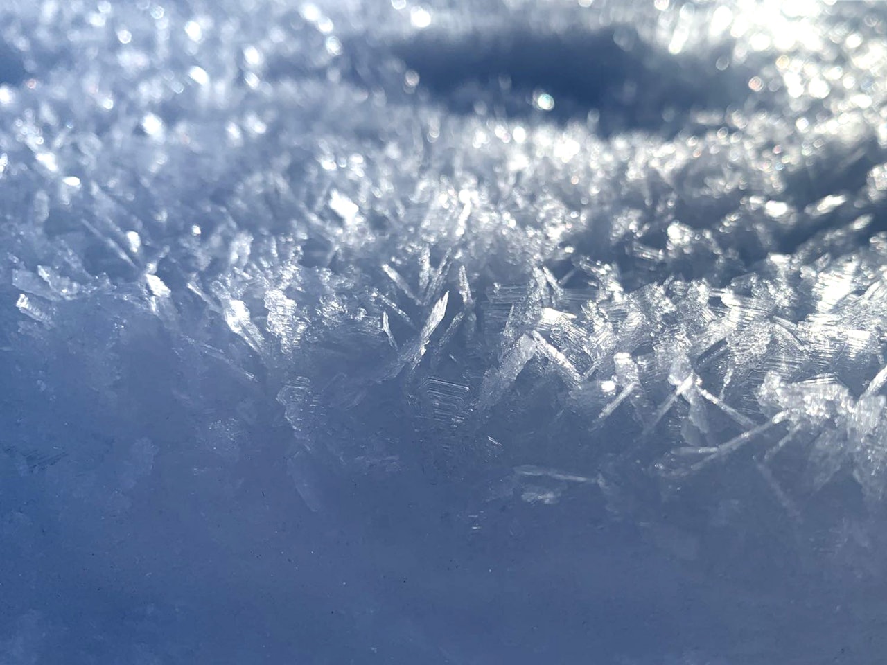 FINT OG SKUMMELT: Overflaterim kan skape skumle forhold når det kommer ny snø mot helgen. Foto: Regobs / jholmvaag bilde av rim