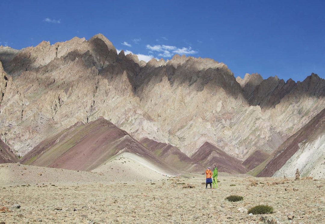 STOK LA-PASSET: Fra leiren ser dette rimelig uoverkommelig ut. Foto: Gunhild Aaslie Soldal STOK LA-PASSET: Fra leiren ser dette rimelig uoverkommelig ut. Foto: Gunhild Aaslie Soldal