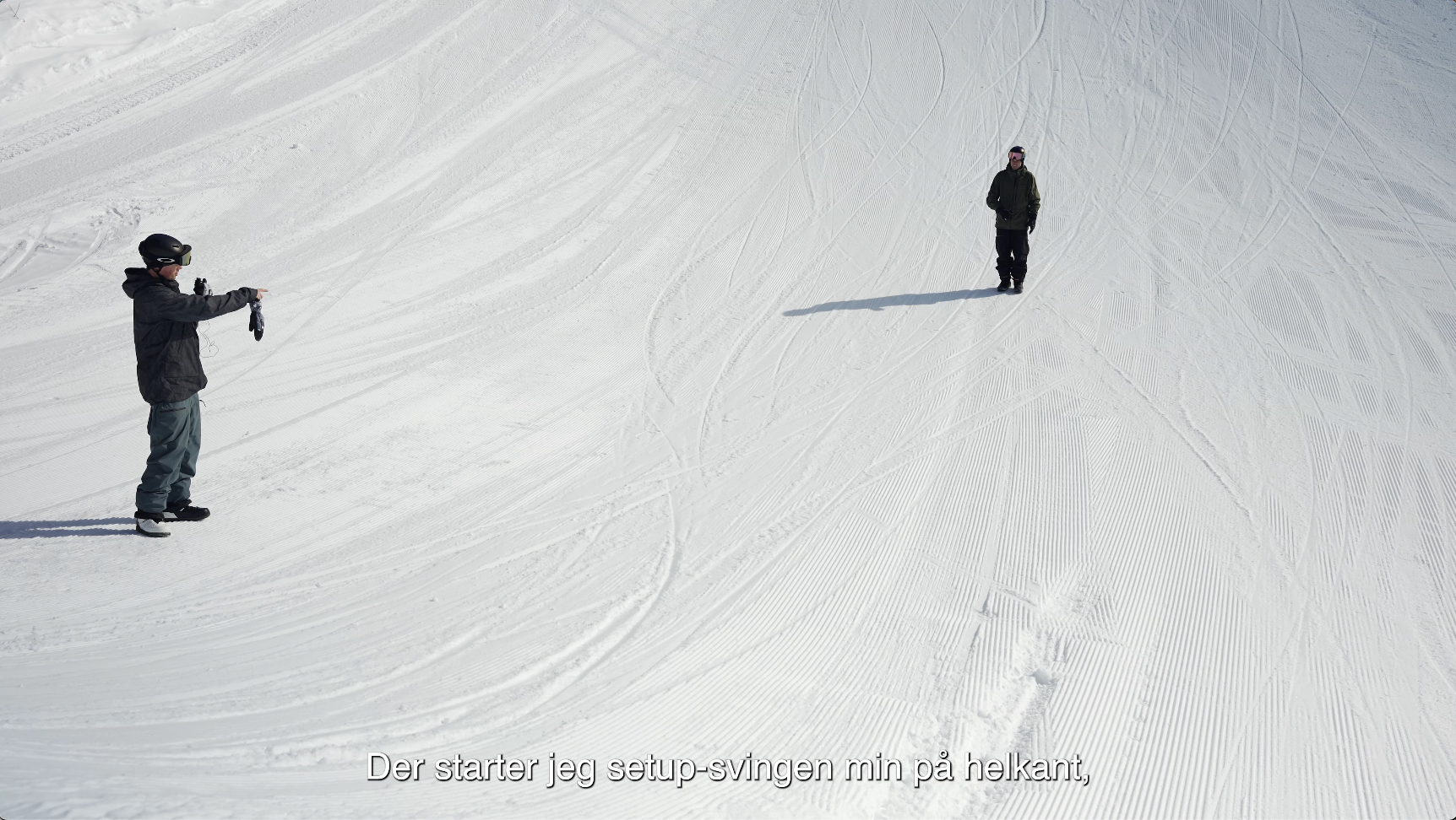 SPORJAKT: Markus Olimbstad og Mons Røisland nerder på inngangssporet til Markus sin 360
