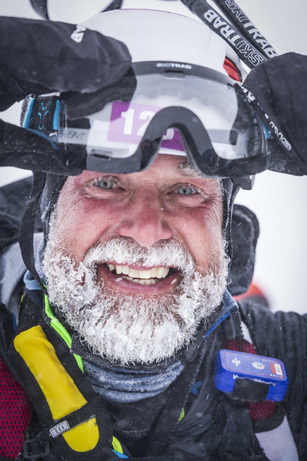 SØLV: Miroslav Buriànek fra Tsjekkia tok andreplassen. Foto: Kristin Folsland Olsen Sølv i Lofoten Skimo 2024