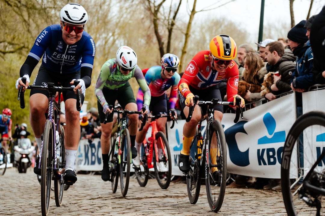 RUTINERT: Susanne Andersen skal sykle Flandern rundt for sjette gang i karrieren. En 15. plass fra 2018 er hennes beste resultat i klassikeren. Foto: Anouk Flesch