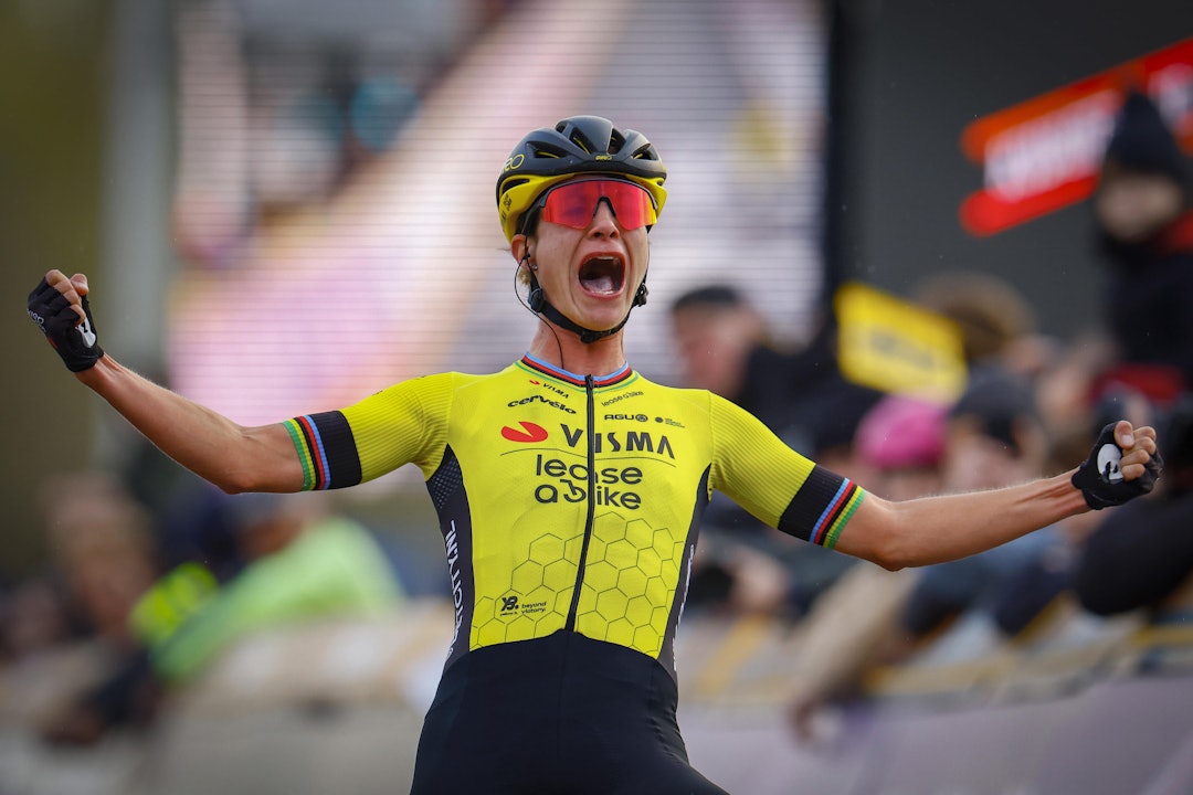 SEIER NR. 250: Marianne Vos er nå halvveis til 500, etter seieren i Dwars door Vlaanderen onsdag. Foto: Cor Vos SEIER NR. 250: Marianne Vos er nå halvveis til 500, etter seieren i Dwars door Vlaanderen onsdag. Foto: Cor Vos