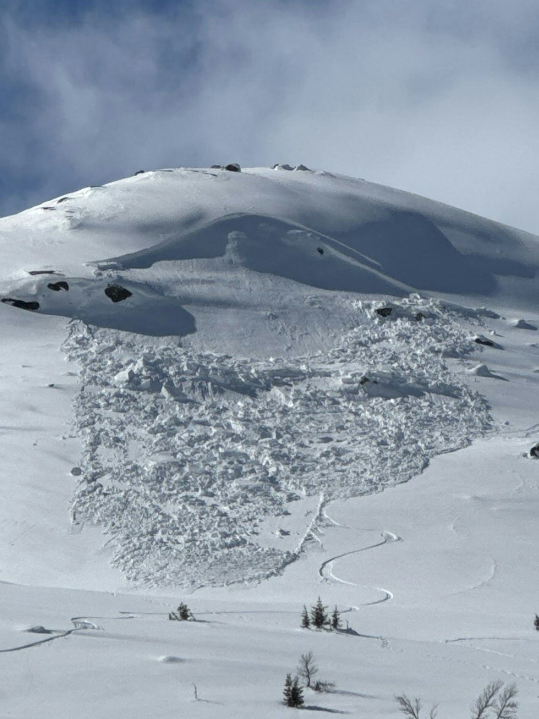 HALLINGDAL: Snøsked i Flå i varslingsregionen Buskerud. Foto: Jørgen / regobs snøskred
