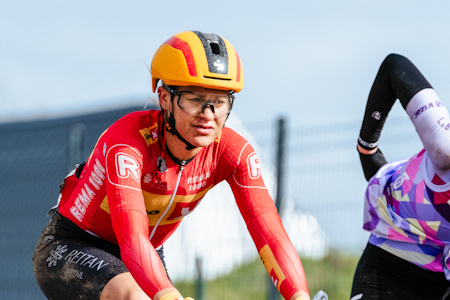 BRUDD: Katrine Aalerud syklet flere uker med brudd i ryggen. Foto: Foto: X.Pereyron