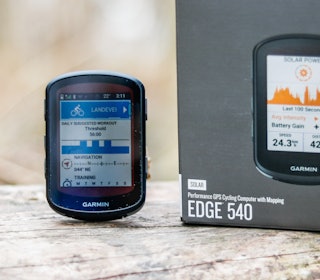 OPPGRADERT KLASSIKER: Den populære sykkelcomputeren kommer nå i en variant med solcellelading også. Alle foto: Knut Andreas Lone garmin edge 540 test solar