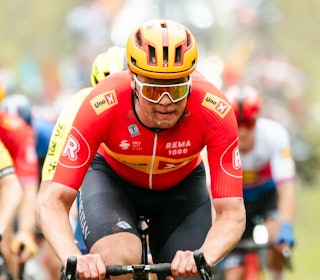 IMPONERTE: Søren Wærenskjold gjorde en god figur i Paris-Roubaix og sikret topp-ti-plassering. Foto: Gaëtan Flamme/SportPic-Agency