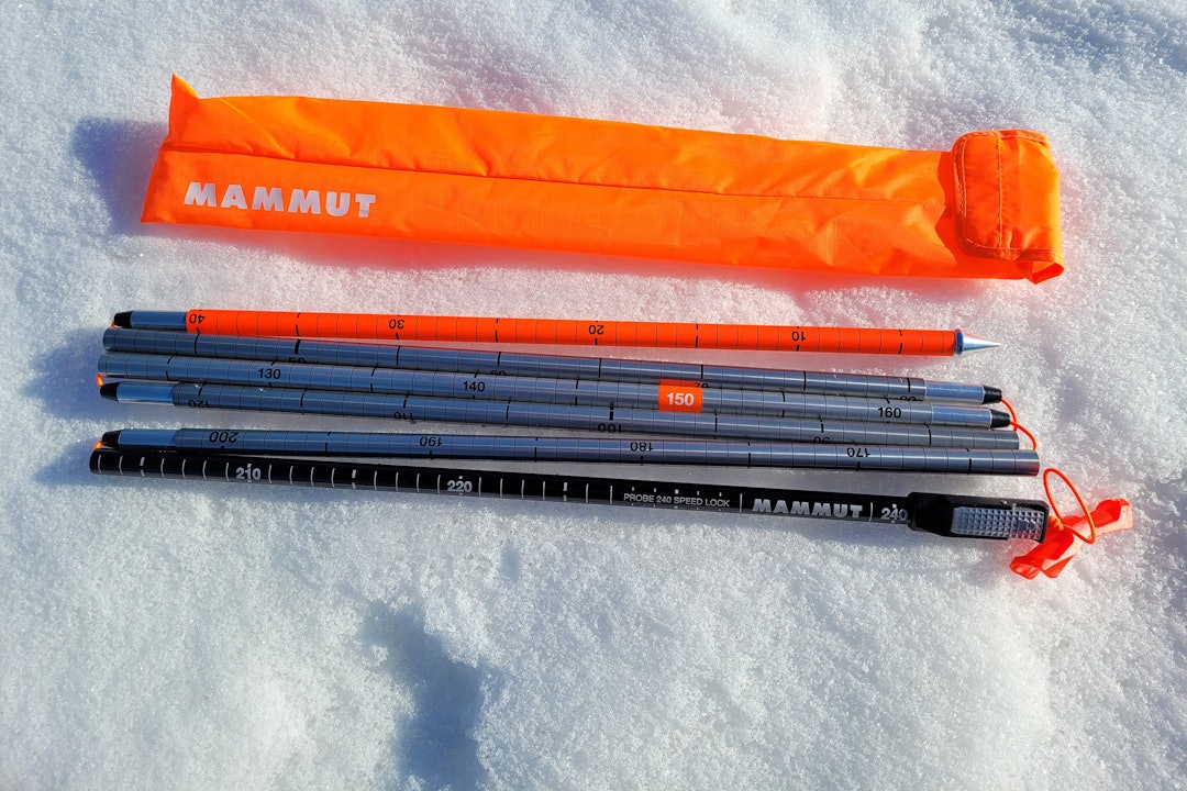 Mammut Speed Lock 240. Foto: Christer Lundberg Nes søkestang med oppbevaringspose