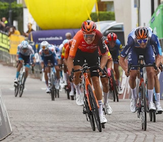 SEIER: Tobias Foss med en ny milepæl i sykkelkarrieren. Foto: Cor Vos