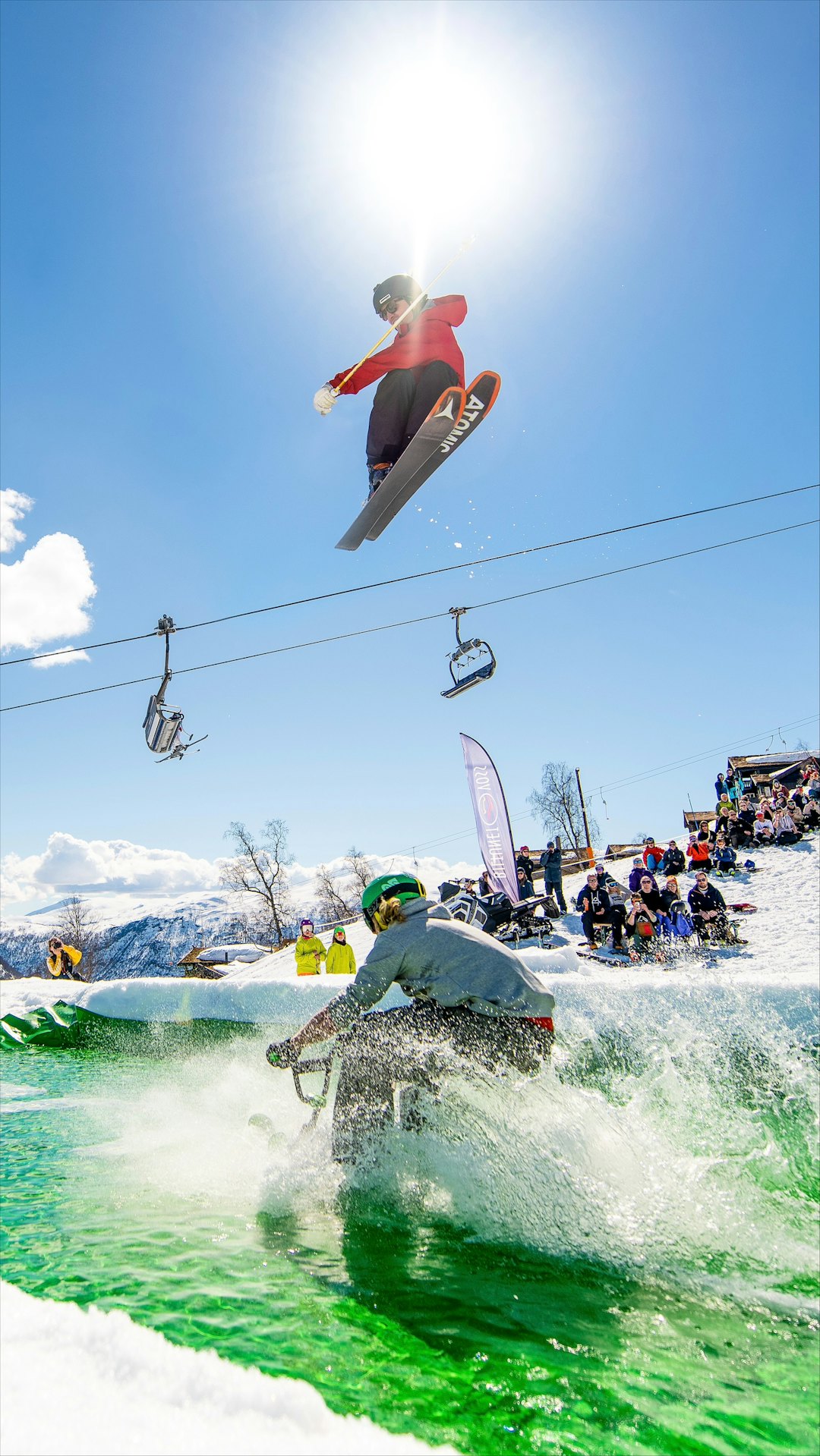 GRREI STEMNING: Pond skim og Stiga Fun Race er selvsagt på proframmet i år også. Bilde: Finn Burrows og Chris Baldry/Norways Best GRREI STEMNING: Pond skim og Stiga Fun Race er selvsagt på proframmet i år også. Bilde: Finn Burrows og Chris Baldry/Norways Best
