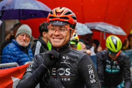 SMIIIIL: Tobias Foss er klar for Giro d'Italia 2024. Foto: Cor Vos