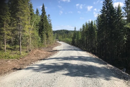 AUTOSTRADA: Veien til Gyrihaugen er en grusvei av moderne standard. Bred, oversiktlig og hardpakket. Foto: Naturvernforbundet. AUTOSTRADA: Veien til Gyrihaugen er en grusvei av moderne standard. Bred, oversiktlig og hardpakket. Foto: Naturvernforbundet.