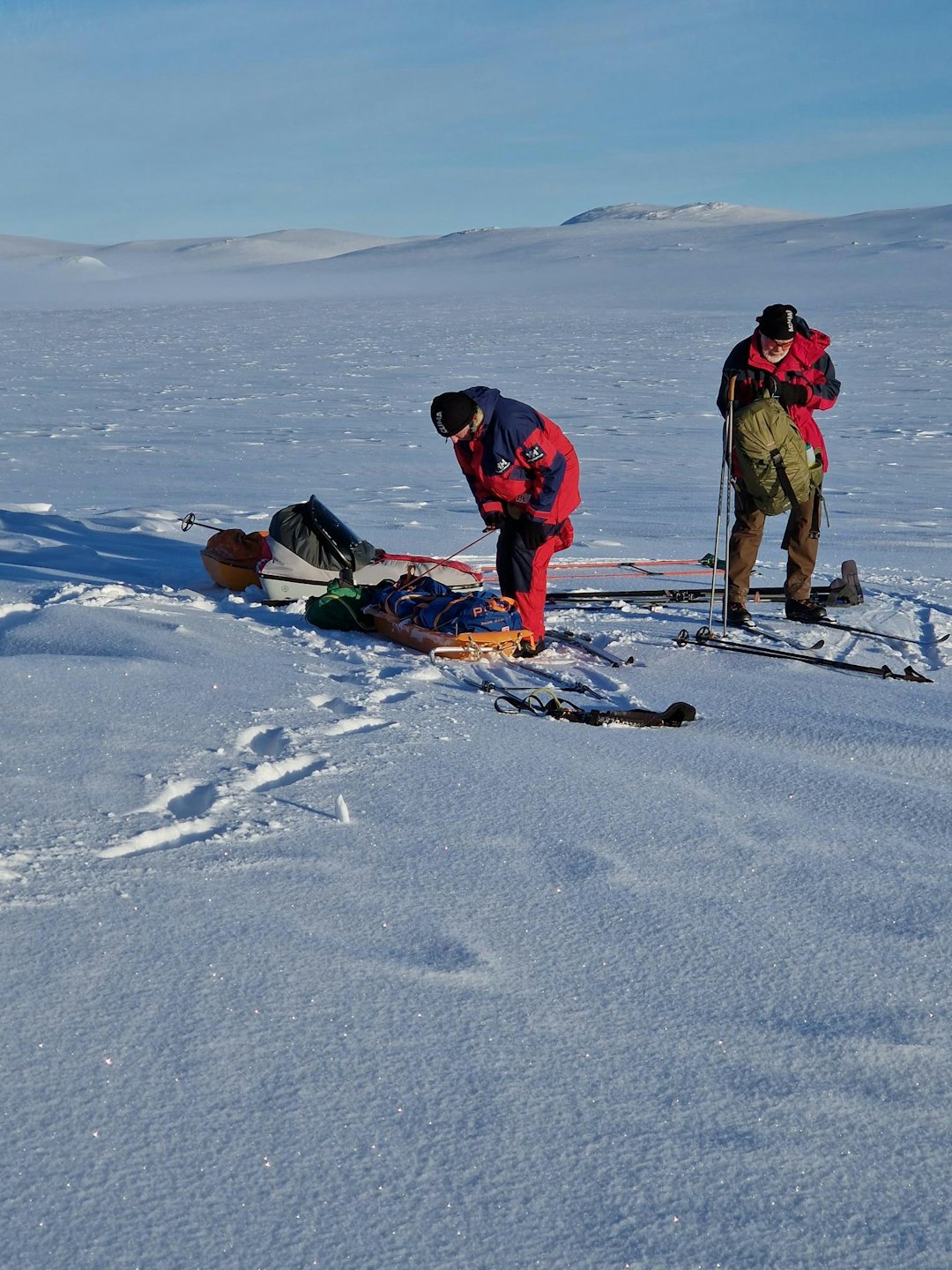 BRA DAG: Hardangervidda i godt vær, Oddmund og Ralph. Ralph høibakk og Oddmund Hammerstad - sabotørruta