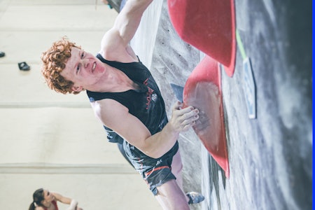 STERKING: Per Ravlo-Caspersen tilbake i europacupfinale. Foto: Achim Reinbacher/IFSC sterking som tar i