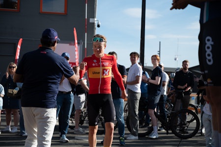 DEN BLIDE SØRLENDING: Stian Fredheim stjal showet i løypa, på podiet og i seiersintervjuet i 2024. Foto: Henrik Alpers. DEN BLIDE SØRLENDING: Stian Fredheim stjal showet i løypa, på podiet og i seiersintervjuet i 2024. Foto: Henrik Alpers.