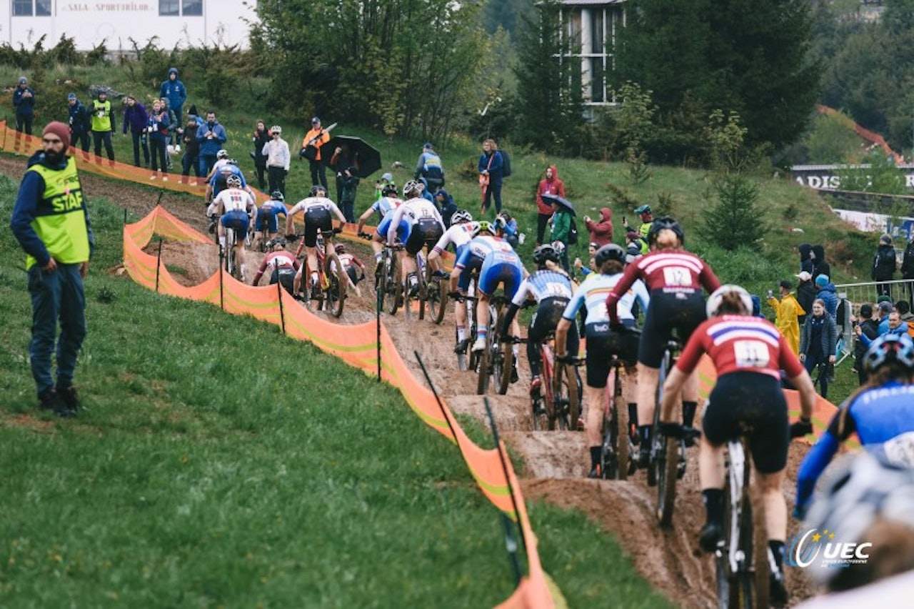 TOPP TI: Oda LaForce kjørte inn nok et sterkt resultat for Norge i EM. Foto: UEC. oda laforce em terrengsykling