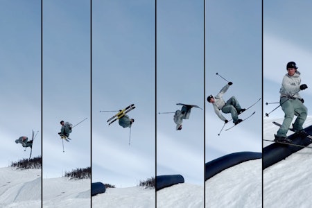 NIVÅ: Mikkel Brusletto Kaupang setter en dobbelcork til forward i Vestlia på Geilo. NIVÅ: Mikkel Brusletto Kaupang setter en dobbelcork til forward i Vestlia på Geilo.