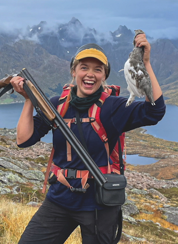 STØKKJAKTA: Det er fjellrypejakta som betyr mest for Guro. Foto: Privat. STØKKJAKTA: Det er fjellrypejakta som betyr mest for Guro. Foto: Privat.