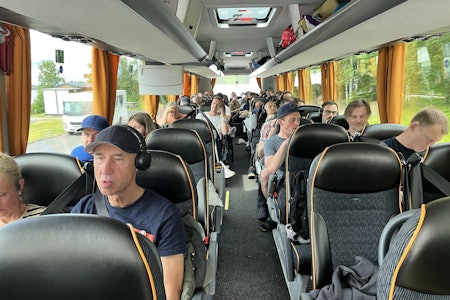 JA HVA NÅ? Trønderekspressen på vei til Vätternrunden. Verken de eller Trimtex Cycling Team  aner hva de går til. Foto: Ann Katrin Pedersen. JA HVA NÅ? Trønderekspressen på vei til Vätternrunden. Verken de eller Trimtex Cycling Team  aner hva de går til. Foto: Ann Katrin Pedersen.