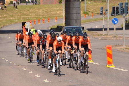 LITE LAG: Team Kjekkas hadde bare 20 ryttere til start i årets utgave av Vätternrunden. Foto: Privat. LITE LAG: Team Kjekkas hadde bare 20 ryttere til start i årets utgave av Vätternrunden. Foto: Privat.