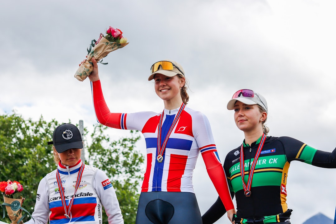 MULTITALENT: Kamilla Aasebø har tatt to NM-gull på landeveien og ett på terrengsykkelen i 2024. Foto: Knut Andreas Lone MULTITALENT: Kamilla Aasebø har tatt to NM-gull på landeveien og ett på terrengsykkelen i 2024. Foto: Knut Andreas Lone