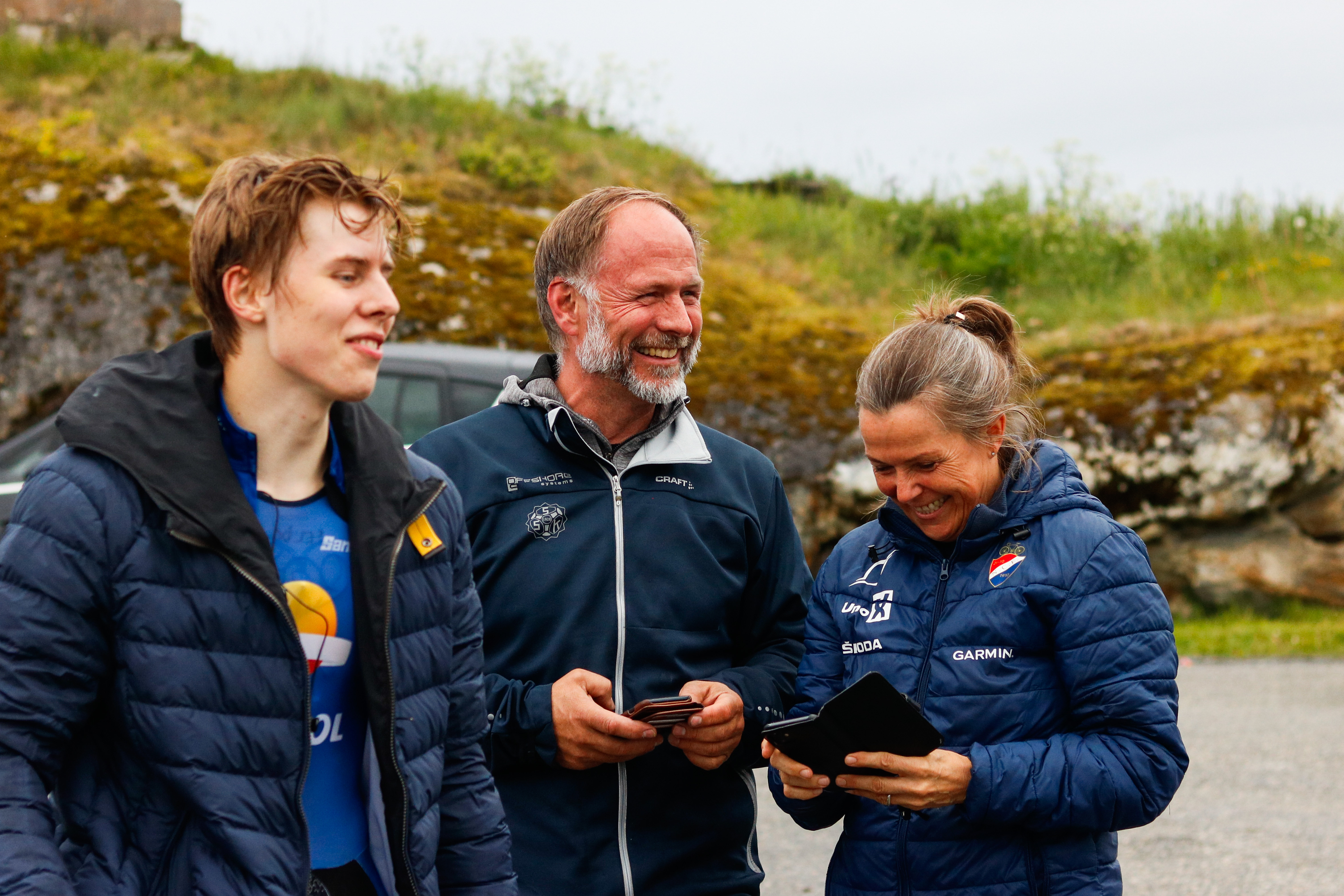 STRÅLTE: Stein Ørn var naturligvis svært glad for sønnens NM-gull. Foto: Knut Andreas Lone