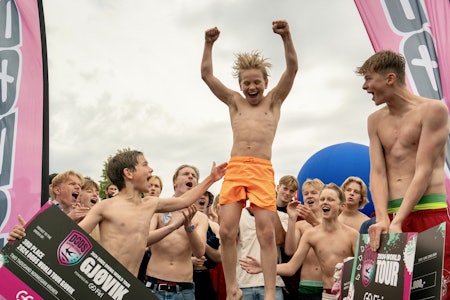 PALLEN: Fra venstre, Sigve Bergan, Herman Solstad og Jørgen T. Bergly. Foto: Mads Mehus. Døds World Tour 2024