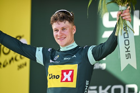 PANGSTART: Jonas Abrahamsen har fått en drømmestart på årets tour. Foto: Cor Vos Jonas Abrahamsen tour de france Cor Vos