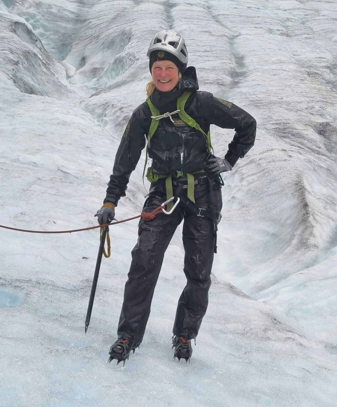 PASSER PÅ: Anne Rudsengen, her fra Tuftebreen. Foto: Privat anne rudsengen tuftebreen