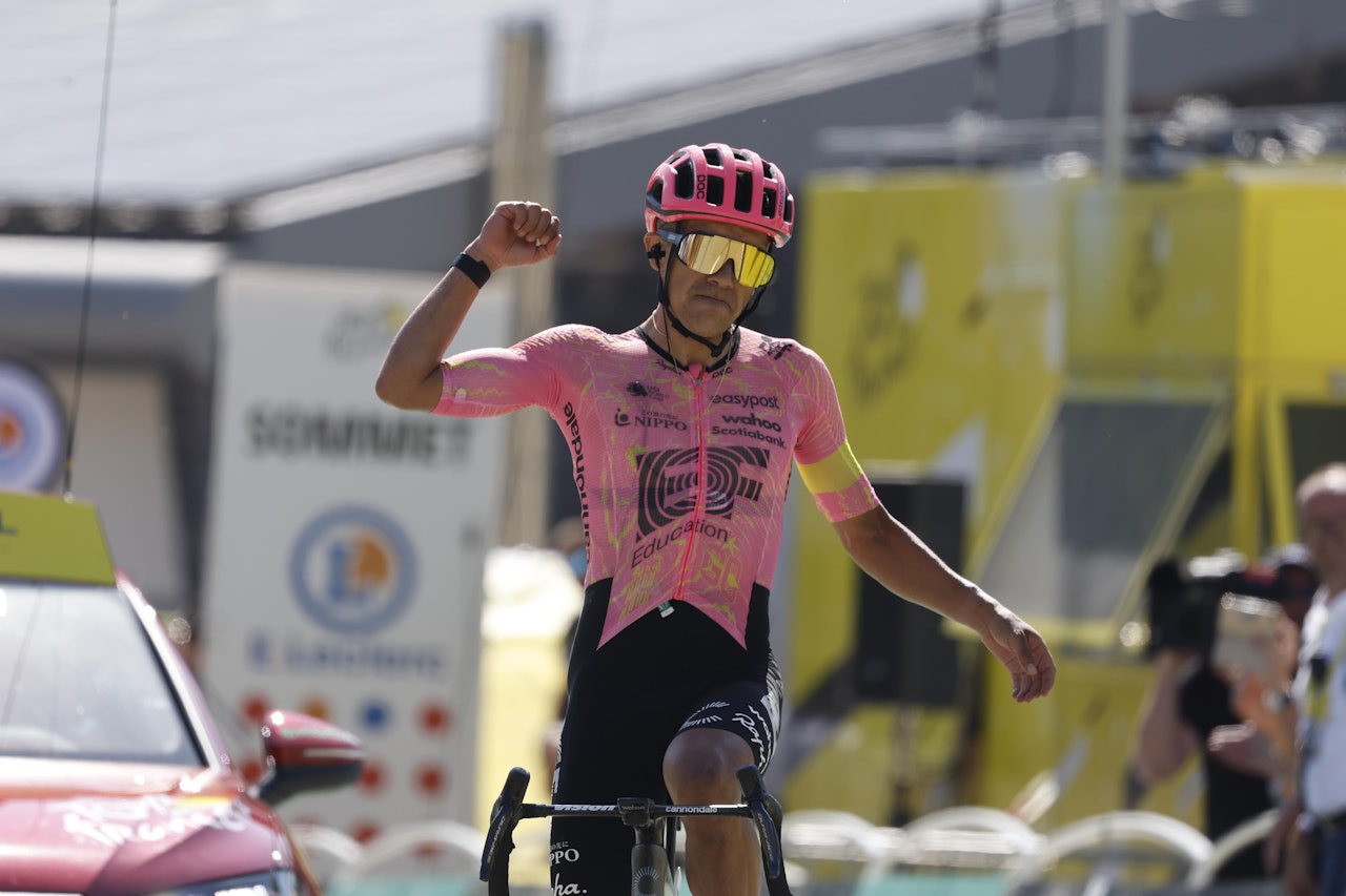 VINNER: Richard Carapaz tok onsdag sin aller første etappeseier i Tour de France Foto: Cor Vos. VINNER: Richard Carapaz tok onsdag sin aller første etappeseier i Tour de France Foto: Cor Vos.
