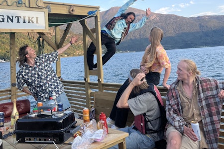 SOGNTIKI: Martin Venediks flåte har vært populær etter at den ble tatt i bruk. Foto: Privat SOGNTIKI: Martin Venediks flåte har vært populær etter at den ble tatt i bruk. Foto: Privat