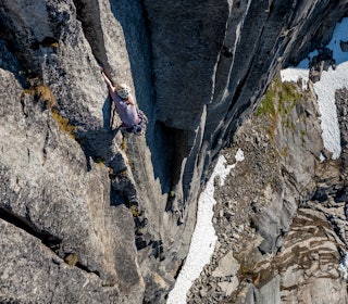 RÅSTERK: Tuva Stavø fra Trondheim. Foto: Vetle Sevild dame som klatrer