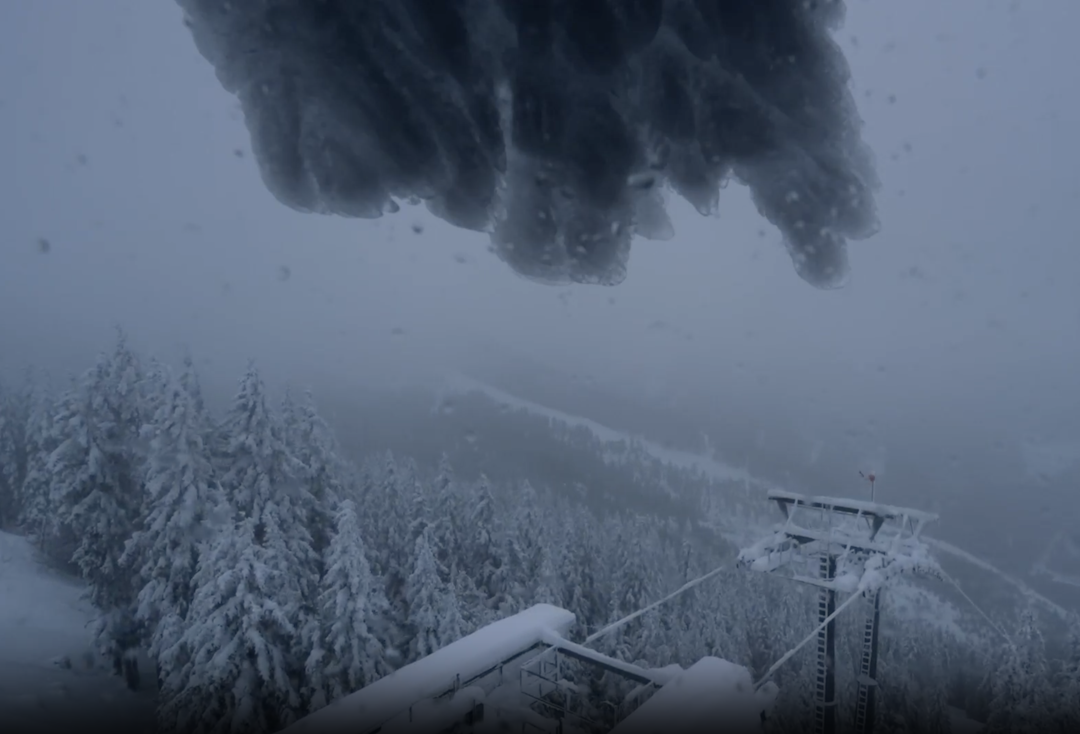 LIVE FRA BORIS: Slik så det ut i østerrikske Obertauern i dag kl 12.30. live webcam after the storm boris Obertauern