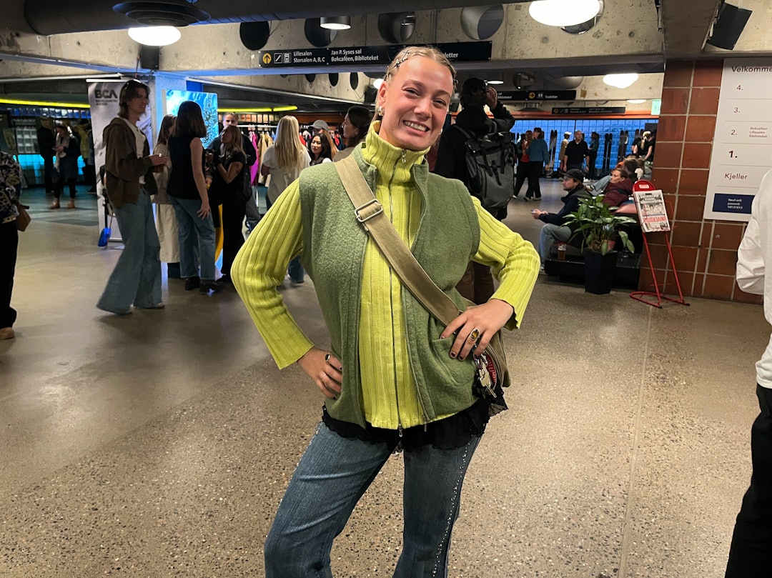 FIEN: Fien viste frem sitt første filmprosjekt «Home of a skier». Foto: David Andresen FIEN: Fien viste frem sitt første filmprosjekt «Home of a skier». Foto: David Andresen