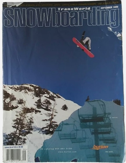 FRONT FIGURE: One of Terje's many covers. Transworld Snowboarding 1995. FRONT FIGURE: One of Terje's many covers. Transworld Snowboarding 1995.