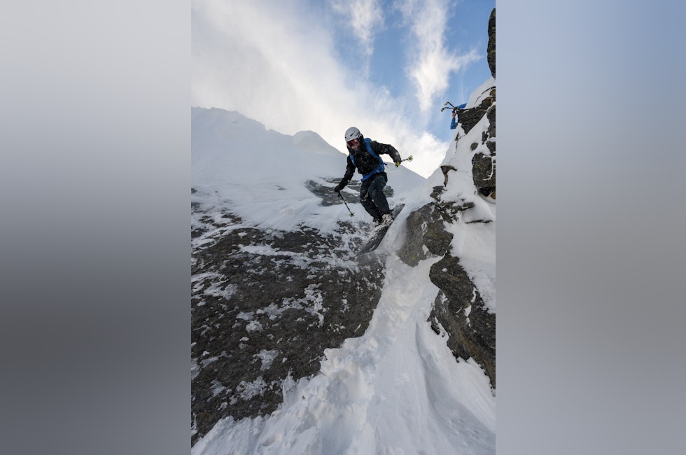 Nysnø på Lappviktinden ved Narvik: 500 høydemeter med bratt og nydelig ...