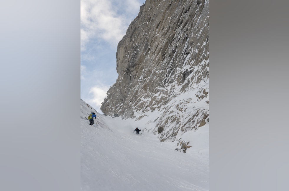 Nysnø på Lappviktinden ved Narvik: 500 høydemeter med bratt og nydelig ...