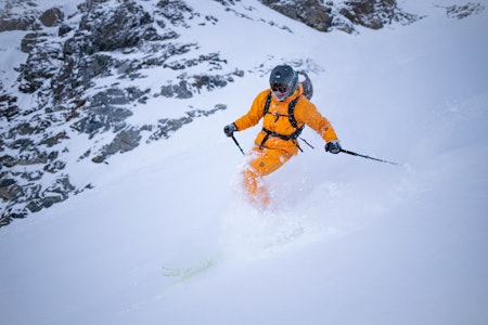 MANGO NR 5: Nikolai Schirmer var på plass i Lyngsalpene. Foto: Martin Andersen MANGO NR 5: Nikolai Schirmer var på plass i Lyngsalpene. Foto: Martin Andersen