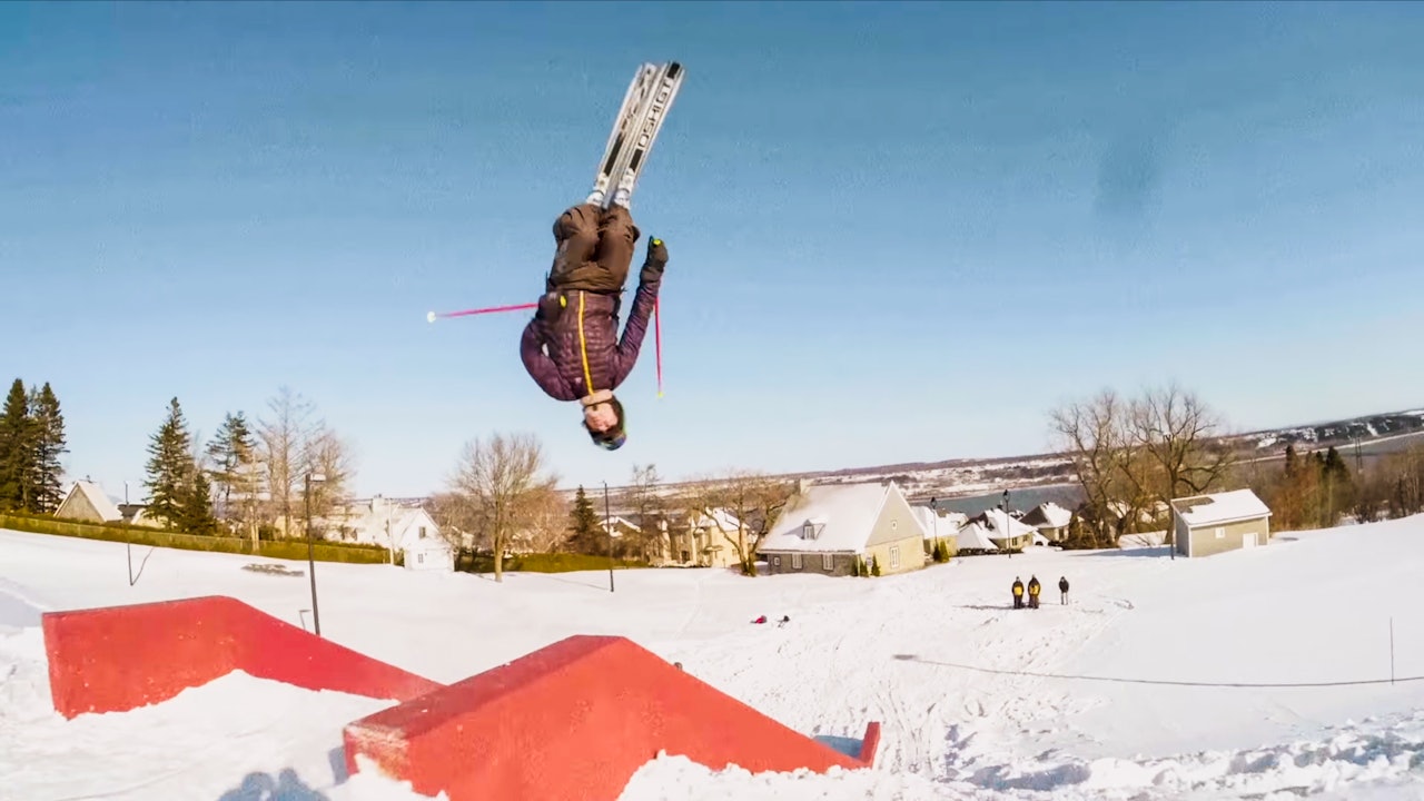 En backflip ned den ikoniske trappen i Canada er et av Maximilliams stolteste øyeblikk fra sesongen. Skjermdump: ON3P 7 En backflip ned den ikoniske trappen i Canada er et av Maximilliams stolteste øyeblikk fra sesongen. Skjermdump: ON3P 7