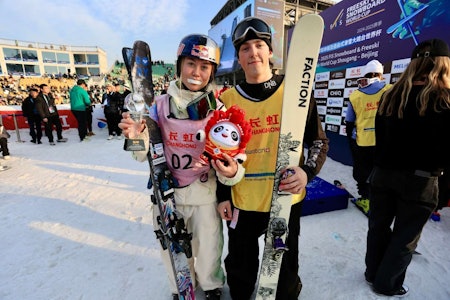 VINNERNE: Tess Ledeux (FRA) og Tormod Frostad vant big air i Kina. Foto: @Fisparkandpipe) VINNERNE: Tess Ledeux (FRA) og Tormod Frostad vant big air i Kina. Foto: @Fisparkandpipe)
